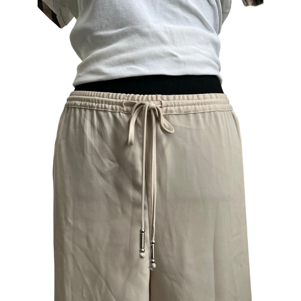H&M Neutral Wide-Leg Lounge Pants | Minimalist Chic | Size Large - Picture 9 of 12